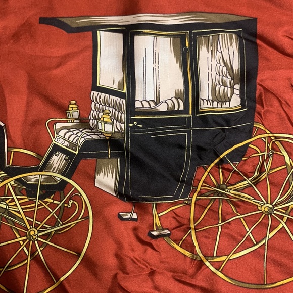 LORIS AZZARO PARIS SILK SCARF EQUESTRIAN HORSEBIT HARNESS CALÈCHE COACH CARRIAGE - Picture 5 of 11